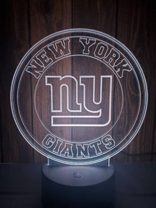 New York Giants 3D LED Lamp 1