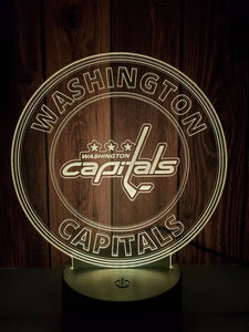 Washington Capitals 3D LED Lamp