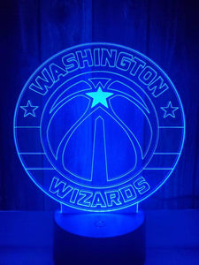 Washington Wizards 3D LED Lamp