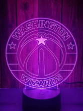 Load image into Gallery viewer, Washington Wizards 3D LED Lamp
