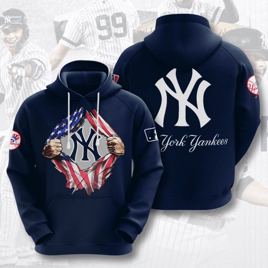 New York Yankees Casual 3D Hoodie