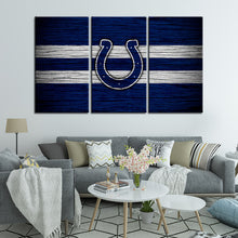 Load image into Gallery viewer, Indianapolis Colts Wooden Look Wall Canvas 2