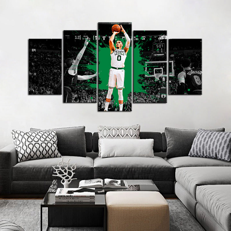 Jayson Tatum Boston Celtics Wall Canvas 1