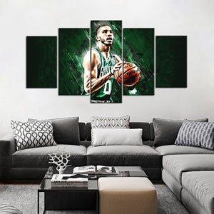 Jayson Tatum Boston Celtics Wall Art Canvas 1