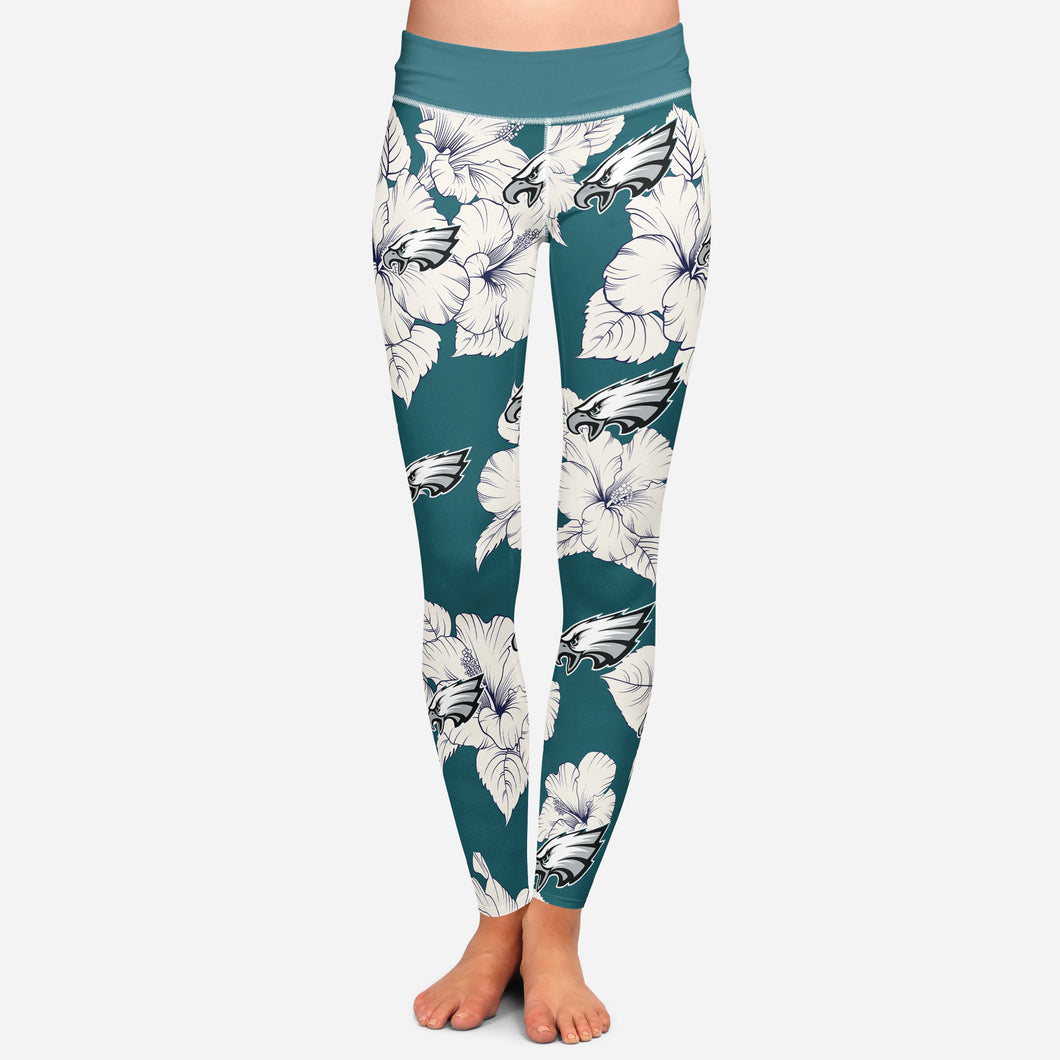 Philadelphia Eagles Tropical Floral Leggings