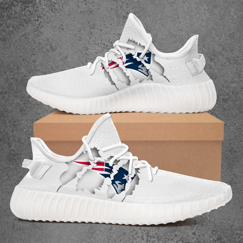 New England Patriots Casual 3D Yeezy Shoes