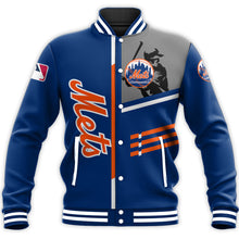 Load image into Gallery viewer, New York Mets Casual Letterman Jacket