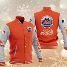 Load image into Gallery viewer, New York Mets Casual Letterman Jacket