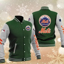 Load image into Gallery viewer, New York Mets Casual Letterman Jacket