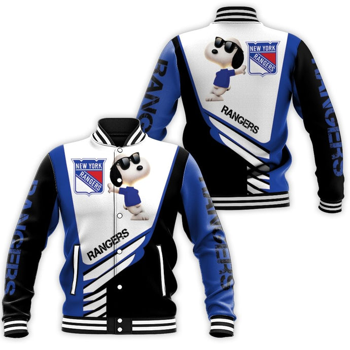 New York Rangers Snoopy Letterman Jacket