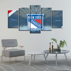 New York Rangers Stadium Wall Art Canvas