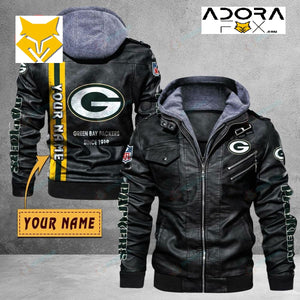 Green Bay Packers Casual Leather Jacket