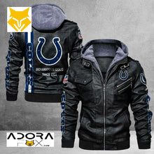 Load image into Gallery viewer, Indianapolis Colts Casual Leather Jacket