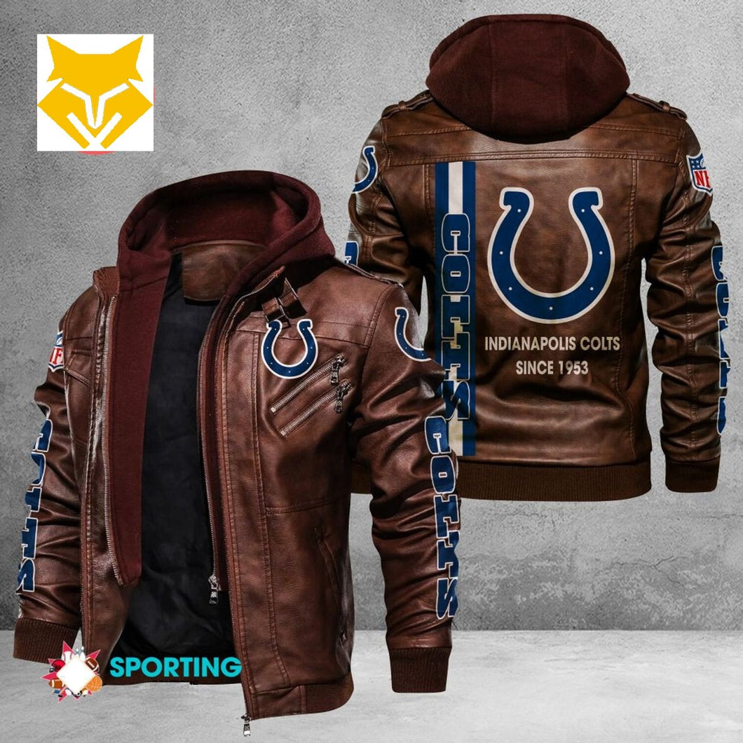 Indianapolis Colts Casual Leather Jacket