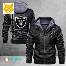 Load image into Gallery viewer, Las Vegas Raiders Casual Leather Jacket