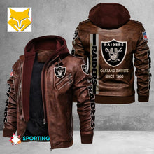 Load image into Gallery viewer, Las Vegas Raiders Casual Leather Jacket