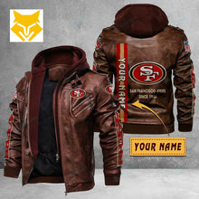 Load image into Gallery viewer, San Francisco 49ers Casual Leather Jacket