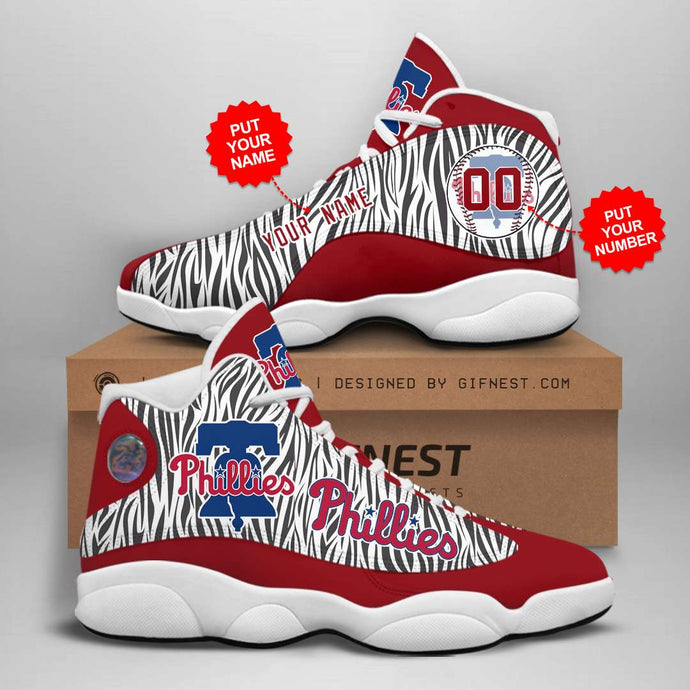 Philadelphia Phillies Casual 3D Air Jordon Sneaker Shoes