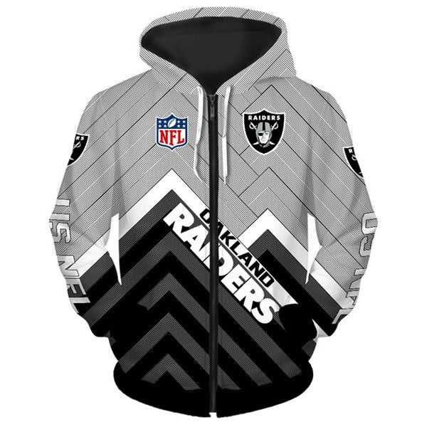 Las Vegas Raiders 3D Zipper Hoodie