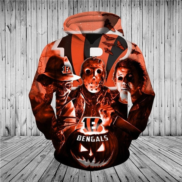 Cincinnati Bengals Halloween Hoodie