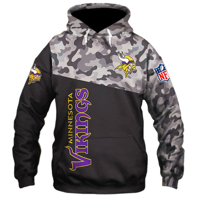 Minnesota Vikings Camouflage Hoodie