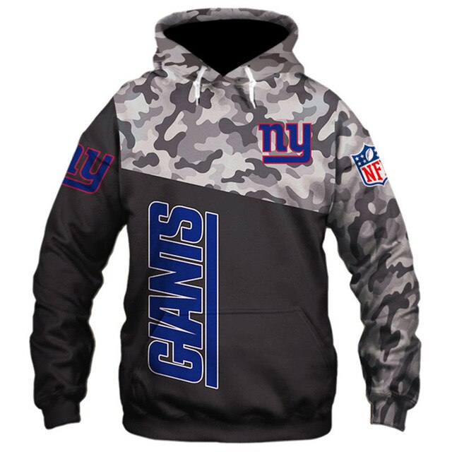 New York Giants 3D Hoodie