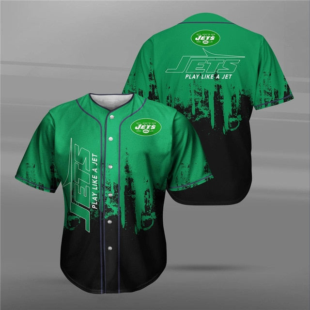 New York Jets 3D Baseball Shirt