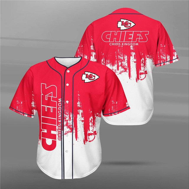 Kansas City Chiefs 3D Baseball Shirt