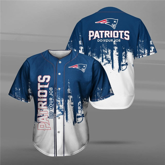 New England Patriots 3D Baseball Shirt