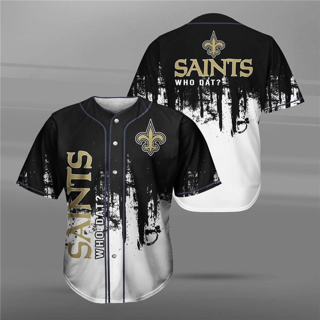 New Orleans Saints 3D Baseball Shirt