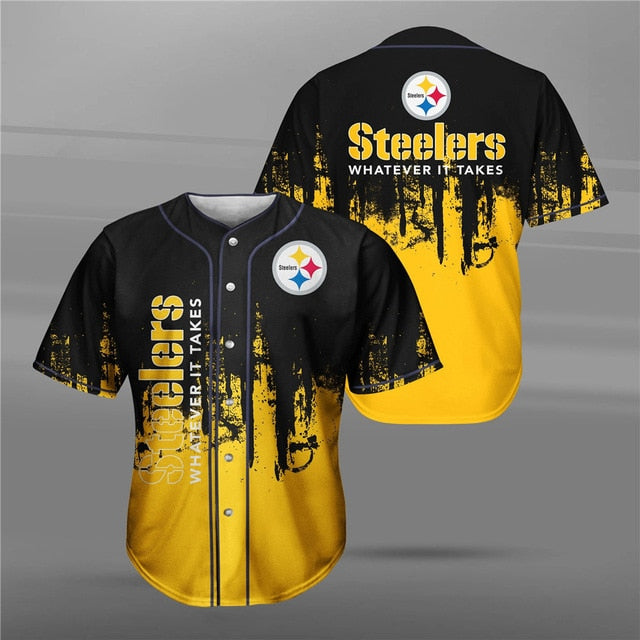 Pittsburgh Steelers 3D Baseball Shirt