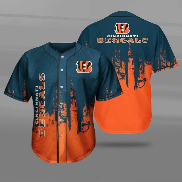 Cincinnati Bengals 3D Baseball Shirt