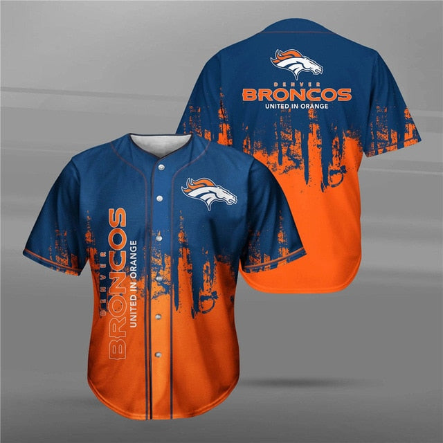 Denver Broncos 3D Baseball Shirt