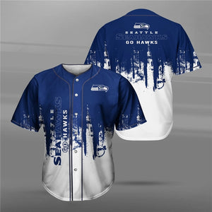 Seattle Seahawks 3D Baseball Shirt