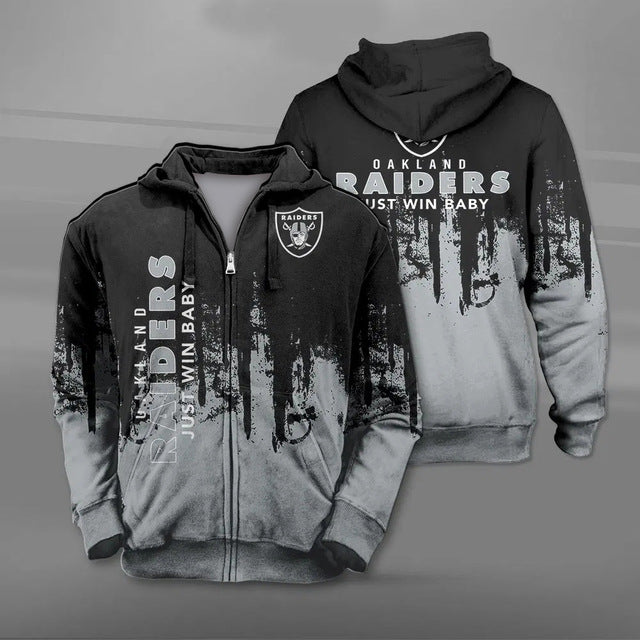 Las Vegas Raiders 3D Zipper Hoodie