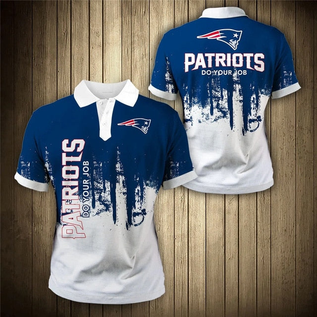 New England Patriots 3D Polo Shirt