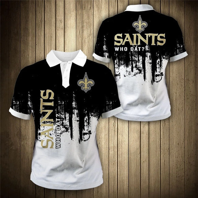 New Orleans Saints 3D Polo Shirt