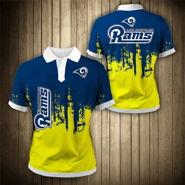 Los Angeles Rams 3D Polo Shirt