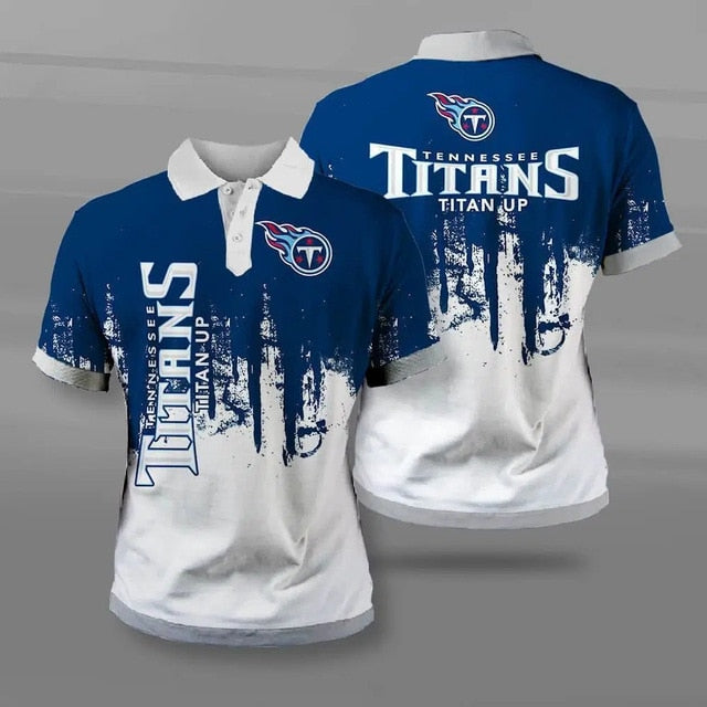 Tennessee Titans 3D Polo Shirt
