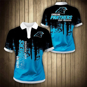 Carolina Panthers 3D Polo Shirt