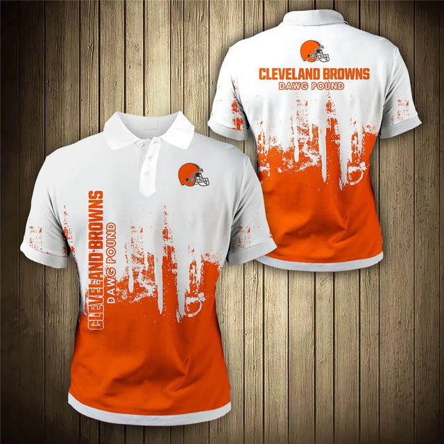 Cleveland Browns 3D Polo Shirt