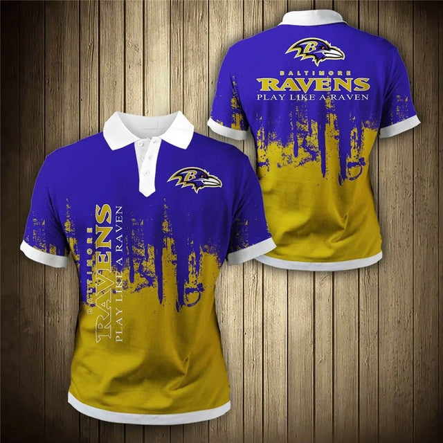 Baltimore Ravens 3D Polo Shirt