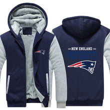 Load image into Gallery viewer, New England Patriots Thick Zipper Hoodie