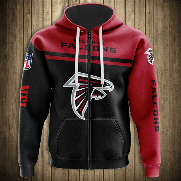 Atlanta Falcons 3D Zipper Hoodie