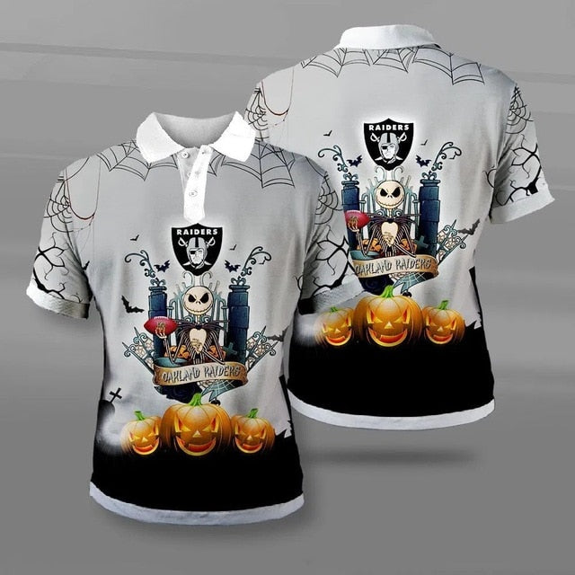 Las Vegas Raiders Halloween Polo Shirt