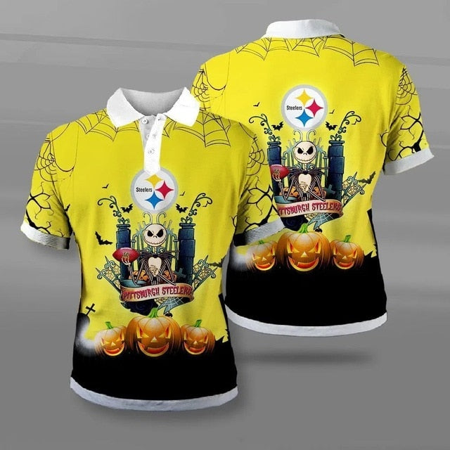 Pittsburgh Steelers Halloween Polo Shirt