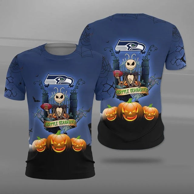 Seattle Seahawks Halloween T-shirt