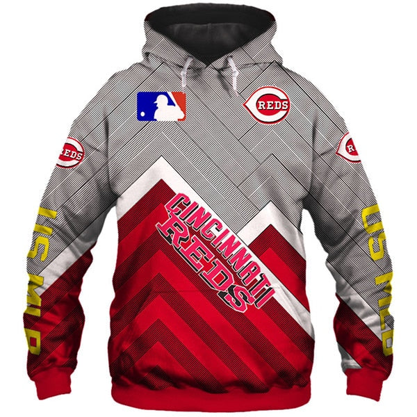 Cincinnati Reds 3D Hoodie