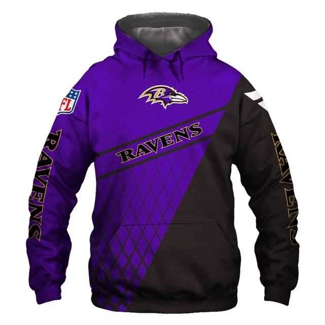 Baltimore Ravens 3D Hoodie