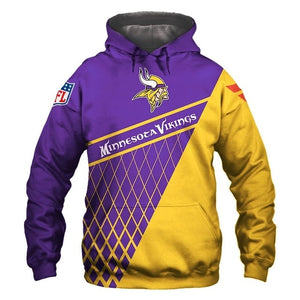 Minnesota Vikings 3D Hoodie